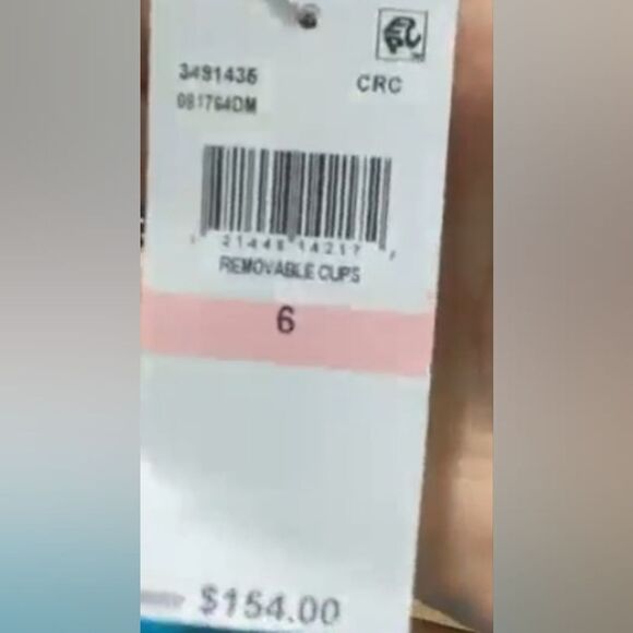 $153 NEW TRINA TURK Off Shoulder Bandeau ruffle One-Piece resort SWIMSUIT 6 NWT - Picture 3 of 3